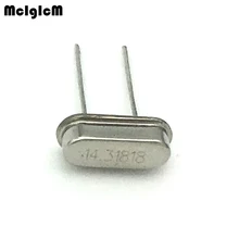 1000 шт. HC-49S 14,31818 МГц 20ppm 20pF Кварцевый резонатор с украшением в виде кристаллов
