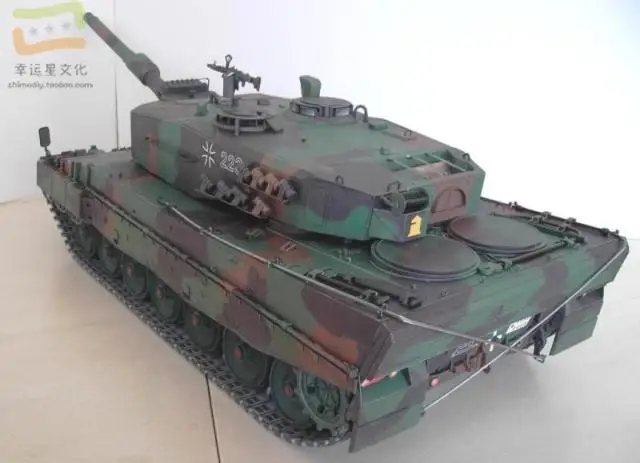 1:16 Леопард 2A4 основной боевой танк военная модель 3D бумажная модель бумага для рукоделия «сделай сам» плесень дисплей игрушка