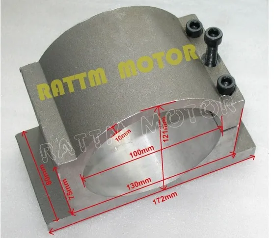 

100MM DIAMETER CAST ALUMINIUM BRACKET FOR CNC ENGRAVING MILLING MACHINE SPINDLE