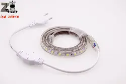 5050 smd ac 220 В светодиодные полосы, 60LED/M Водонепроницаемый свет с вилкой, 1 м/2 м/3 м/4 м/5 м/10 м/20 м украшение дома LED Лампы для мотоциклов шесть Цвет