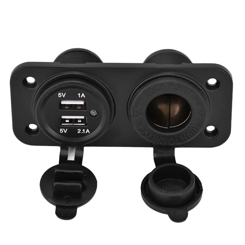 12 V Dual USB автомобильного прикуривателя usb разветвитель Зарядное устройство штекер