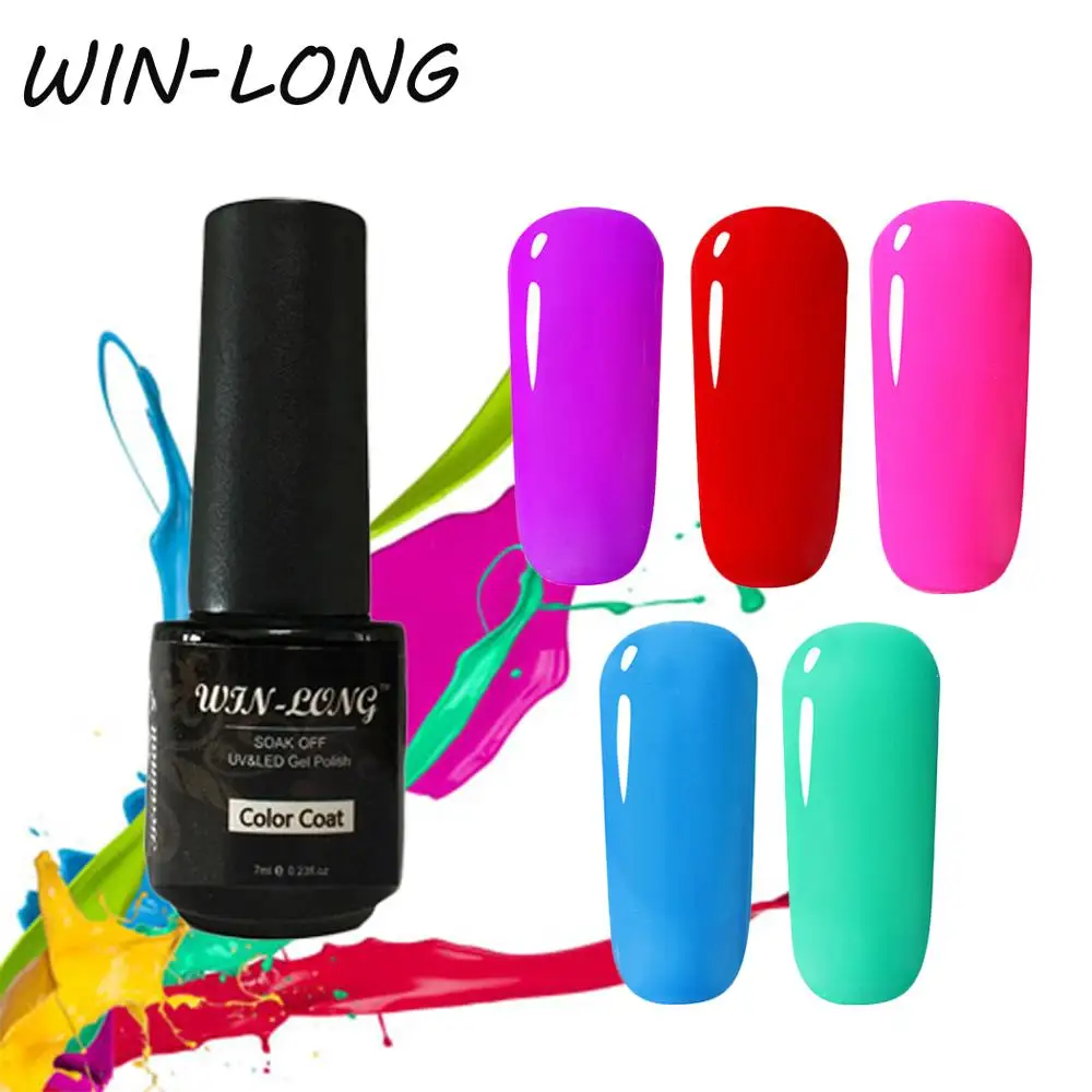 rainbow gel nail polish-1