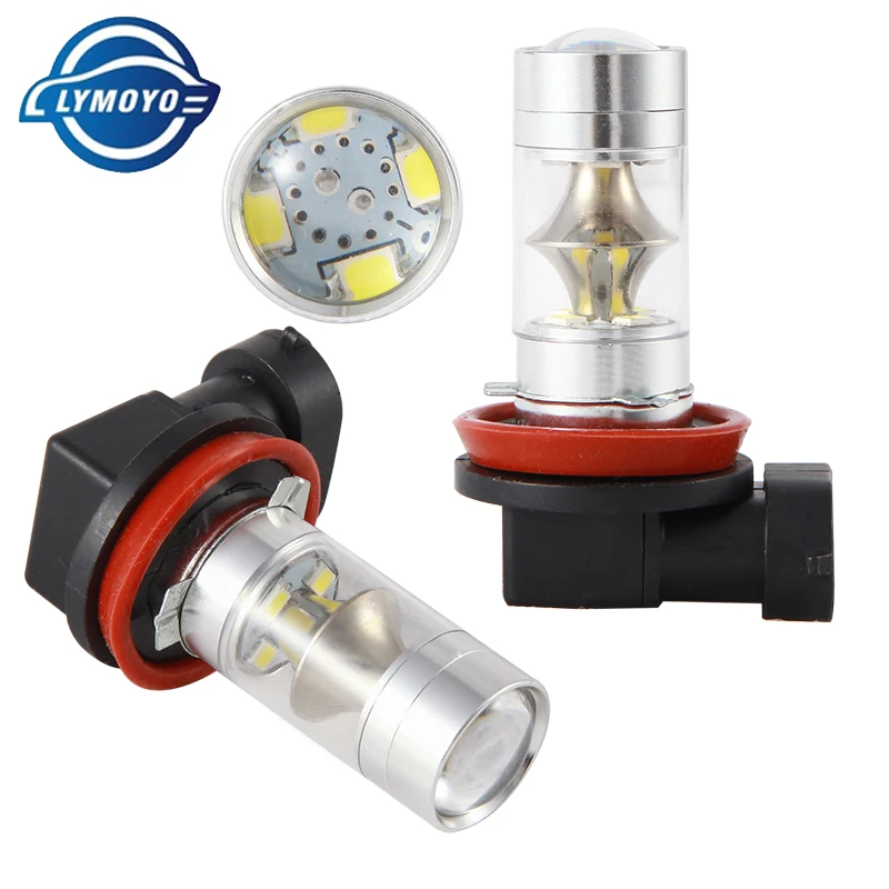 

LYMOYO car h8 led h11 9005 hb3 9006 hb4 py20d h10 60w Light 2835 12SMD drl day runing light fog lamp Headlight 12v 4300k 6500k