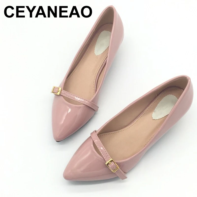 

CEYANEAOWomen Shoes Slip-On Pumps Woman Mary Janes Low Spike Heel Pumps Female Work Shoes Ladies Single Shoes Zapatos Mujer E793
