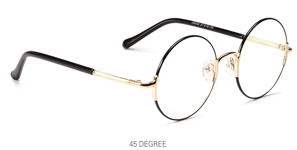 OVZA ретро очки оправа для женщин металлическая большая оптическая оправа мужские модные круглые очки для чтения S2061