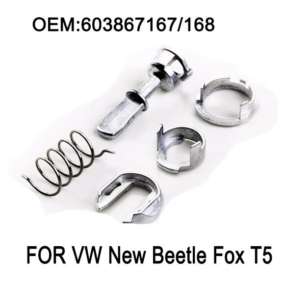 

Front Door Handle Lock Cylinder Barrel Repair Kit For VW T5 Transporter V Van Bus Oem: 603837167 / 168