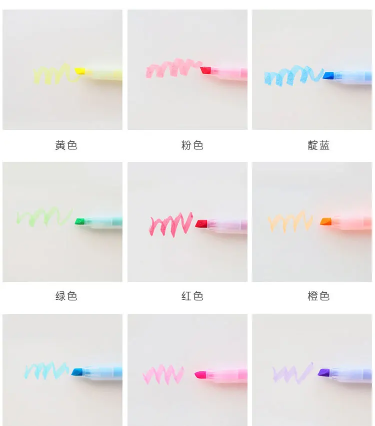 10 цветов милые граффити маркеры Манга Аниме маркеры Kawaii акварельные ручки для рисования корейские канцелярские товары для рукоделия