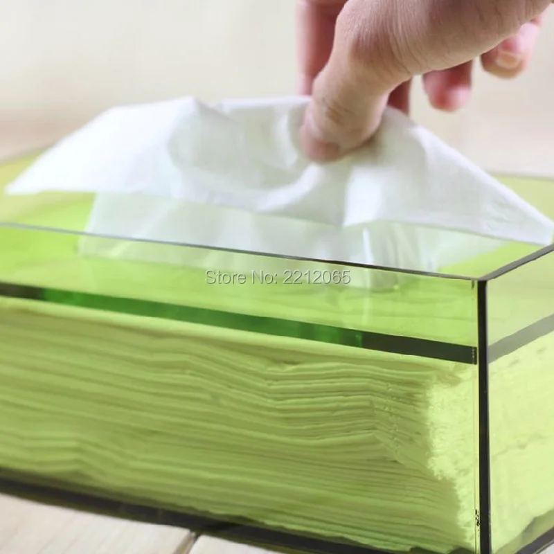 acrylic tissue box