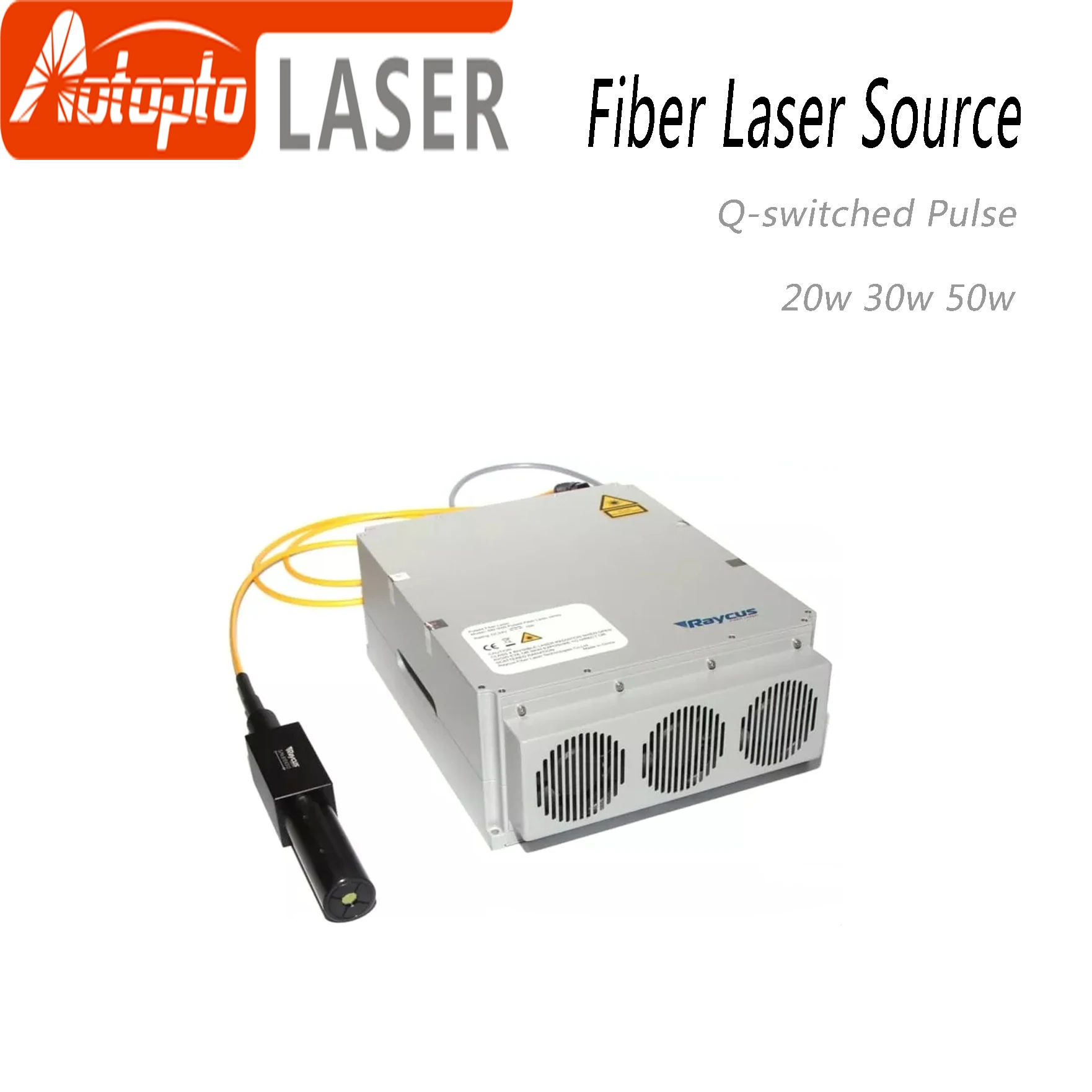 Raycus 20W-50W Q-switched Pulse Fiber Laser Series GQM 1064nm High Quality Laser Marking Machine DIY PART