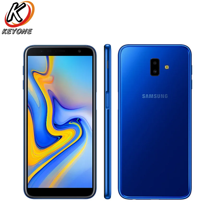 Samsung Galaxy J6 + мобильный телефон экран 6 дюймов 3 Гб ОЗУ 32 ПЗУ двойная задняя камера 13