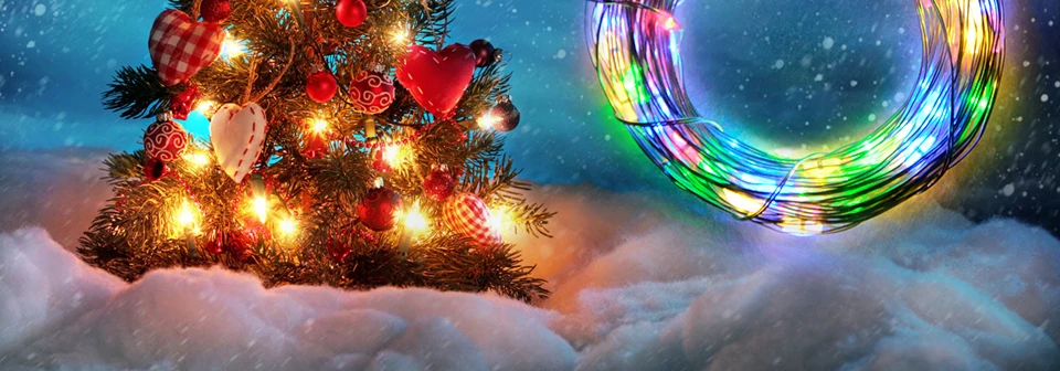 10 м RGBW светодиодный светильник на Рождество 5 В USB медный провод наружная гирлянда Сказочный свет Рождественская елка декор с 13 клавишным пультом дистанционного управления
