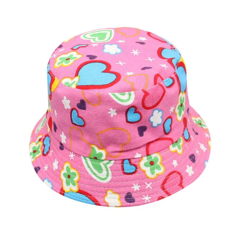Новое поступление одежда для малышей Детская одежда для мальчиков и девочек с цветочным рисунком ведро Шапки солнцезащитный шлем Кепки Рыбацкая шляпа Горячая Распродажа Удивительные может 2 - Цвет: Hot Pink