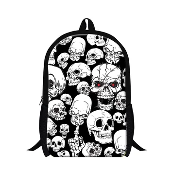

Dispalang Skull 3D Print Mens Backpack Fashion Cool Children School Bags Hip hop Style Boy Double Shoulder Backpack For Teenager