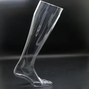 

wholesale 50cm Transparent legs pvc mannequin,male foot legs pants female mannequin,stand for shoes socks,Technology 1pc M00665