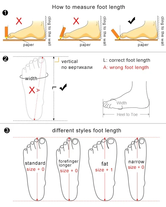 foot length-