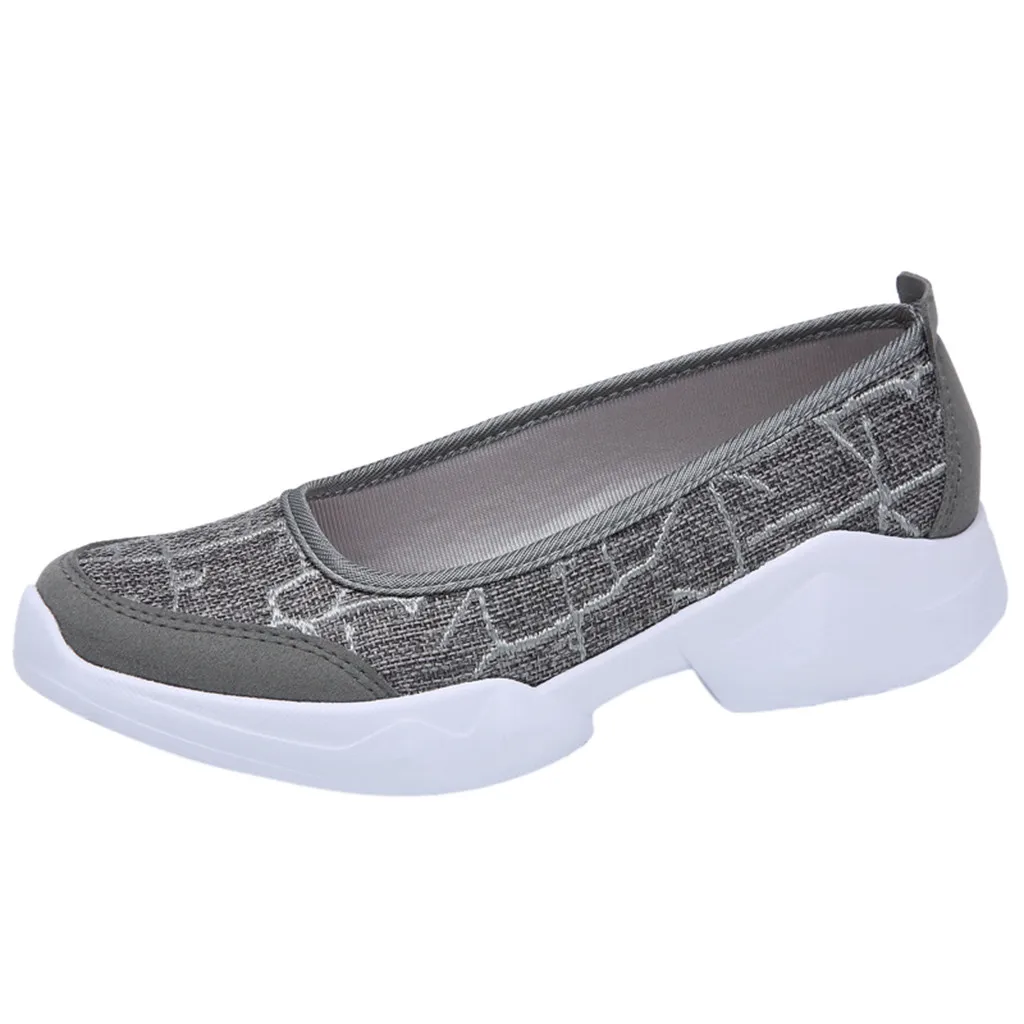 

SAGACE Fashion Women Outdoor Linen Casual Sport Shoe Running Breathable Sneaker comfortable soft Slip-On Spring shoe hot May 30