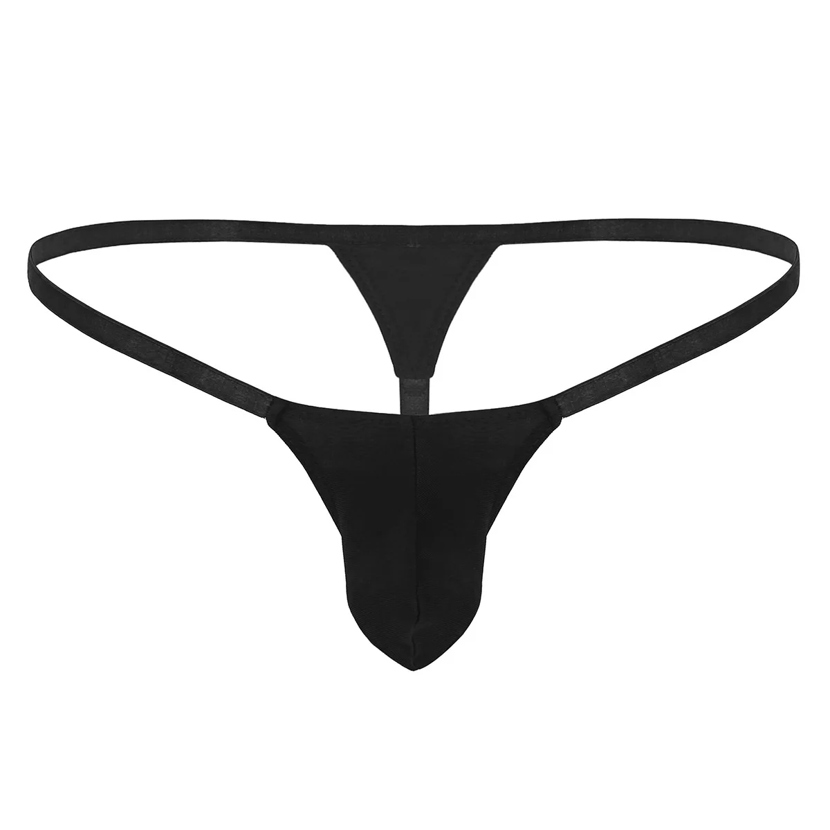  TiaoBug Men's Low Rise Sexy T Back Open Front Jockstrap G  String Bikini Panties Black XL: Clothing, Shoes & Jewelry
