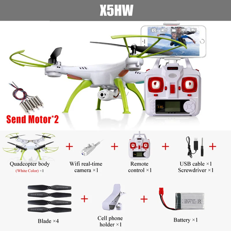 Оригинальный гоночный Дрон Syma X5HW (X5SW Upgrade) для селфи FPV Квадрокоптер с камерой HD 2 4G
