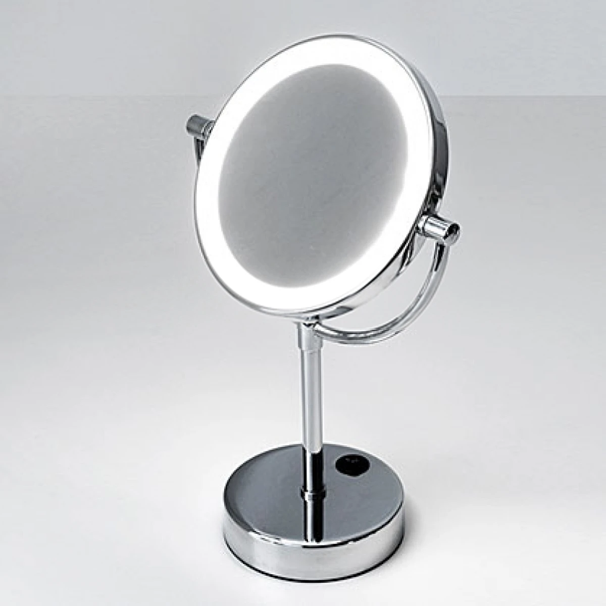 Зеркало с LED-подсветкой WasserKRAFT K-1005 (3-х кратное увеличение, латунь, хромоникелевое покрытие)