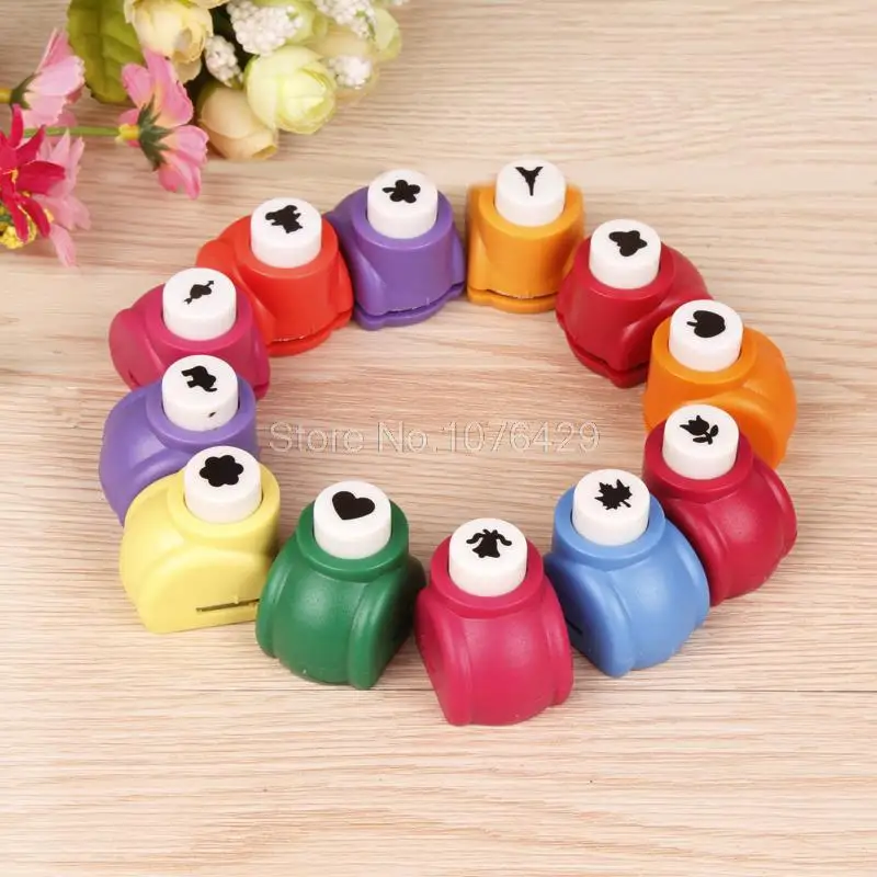 

Children DIY Handmade Crafts Scrapbooking Tool Mini Paper Hole Punch Cutter Creative Embossing Device Pattern 21-40 for Choice