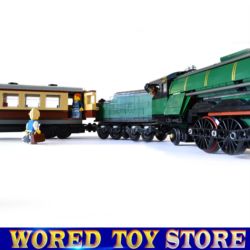 

In-Stock LEPIN 21005 1085Pcs Technic Series Emerald Night Train Model Building Kits Block Bricks Children's Toys legoed 10194