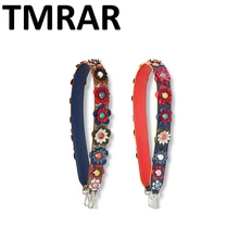 Новинка, женские сумки из натуральной кожи, сумка на ремешке, шикарная сумка с заклепками, ремень, цветочный и простой дизайн, легко застёгивающийся M2016