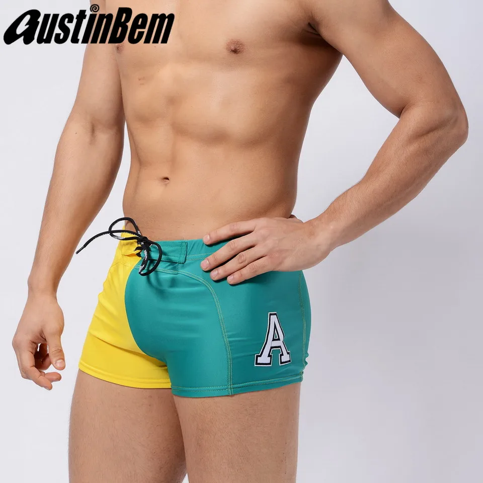 Купальные костюмы AUSTINBEM, мужская спортивная одежда, Natacao Dos Ho, мужские купальные костюмы, спортивная одежда, сшитые плавки, Banador Hombre