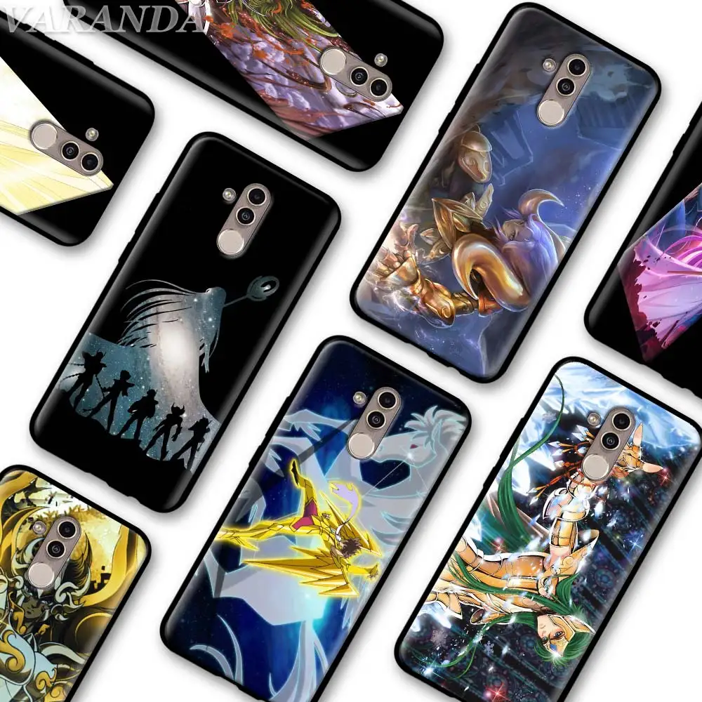

Silicone Case for Huawei Mate 20 Lite 10 20 Pro P Smart Y9 2019 P20 Lite P30 Pro Cover Saint Seiya TPU Cases