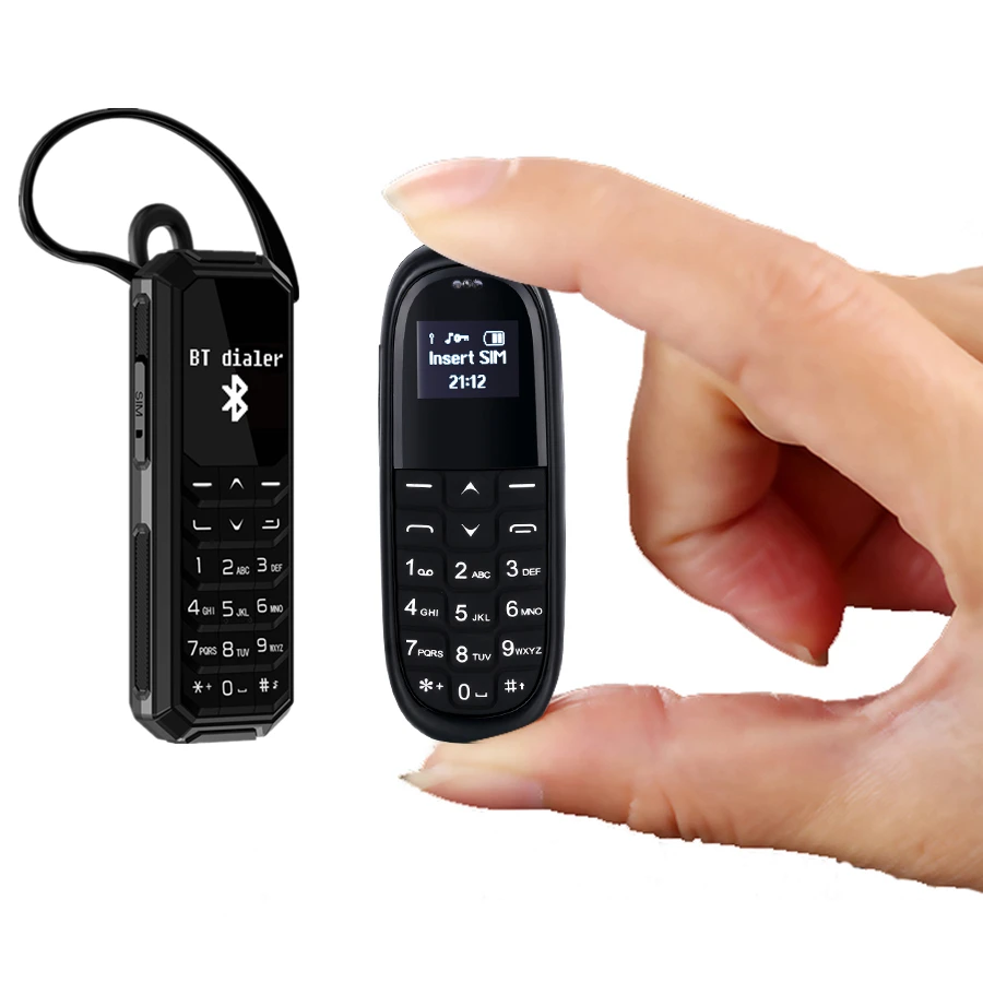 

Mini bluetooth dialer Mobile Phone Fsmart KK1 KK2 0.66 Inch small screen Celular magic voice change Cellphone russian keyboard