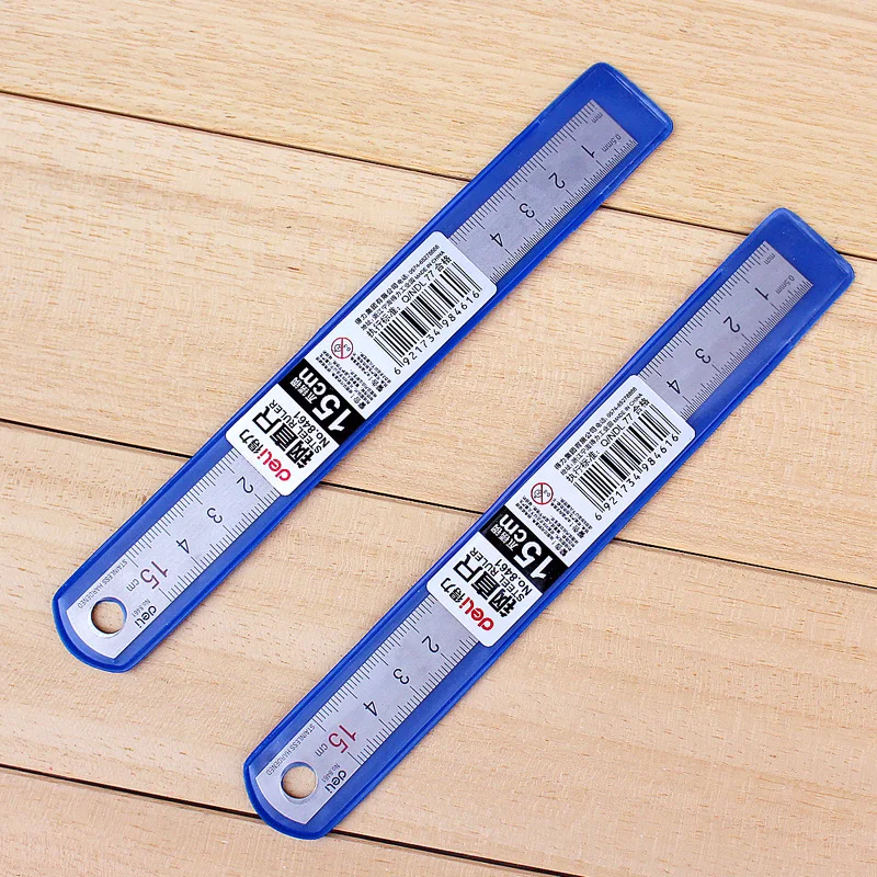 Линейка прямая Лазерная из нержавеющей стали 15 см 0 1 мм 8461 2 шт.|ruler for school|straight
