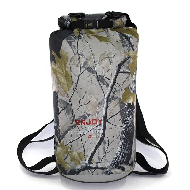 20L Outdoor Waterproof Bag Dry Bag Camouflage Waterproof Backpack Man