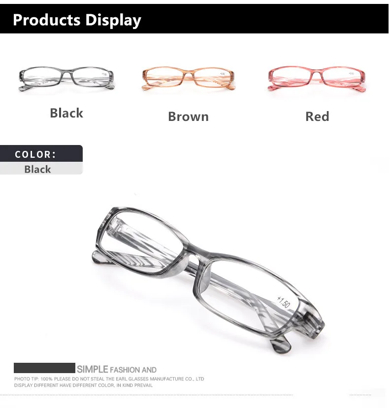 Стекло для чтения es прозрачное PC полосатая оправа очки 2,5 3,0 полимерные линзы очки для чтения для мужчин и женщин