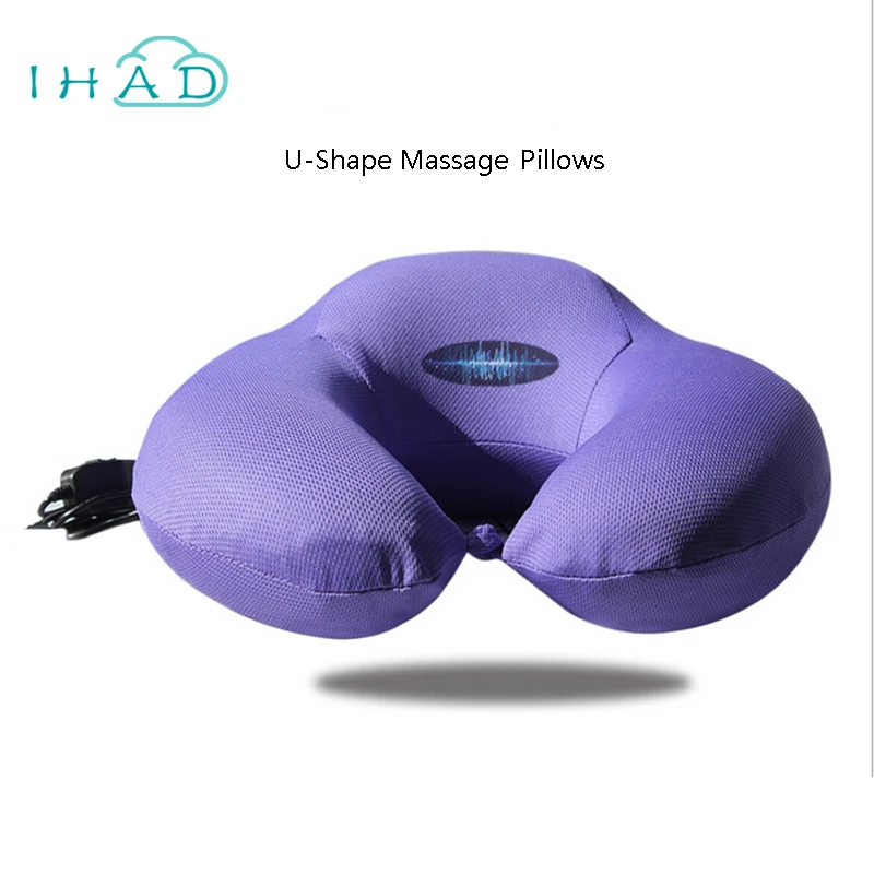 U shape electric vibration memory pillow massage cervical spine health care pillow relieve