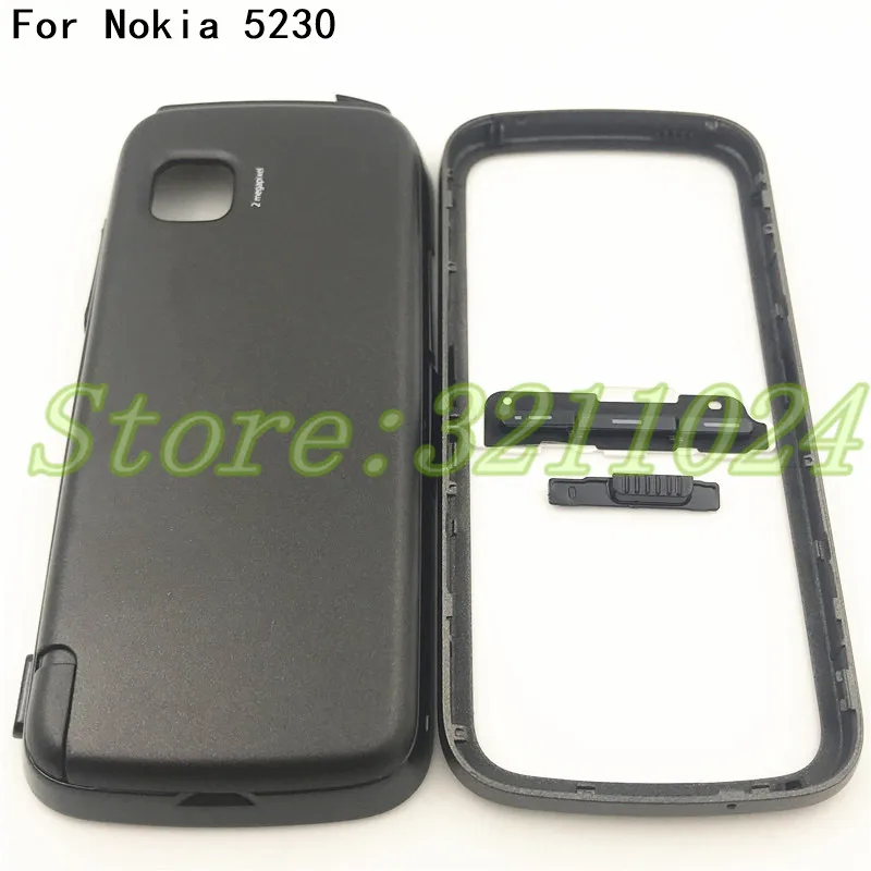 

For Nokia 5230 New Full Complete Mobile Phone Housing Cover Case+ Keypad+Logo