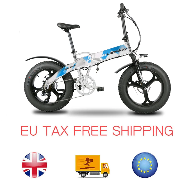 Top Lankeleisi X2000Plus Electric Bike Fat Tire E-bike 7 Speeds Foldable 500W Motor 48V 12.8A Lithium Battery E-bike 1