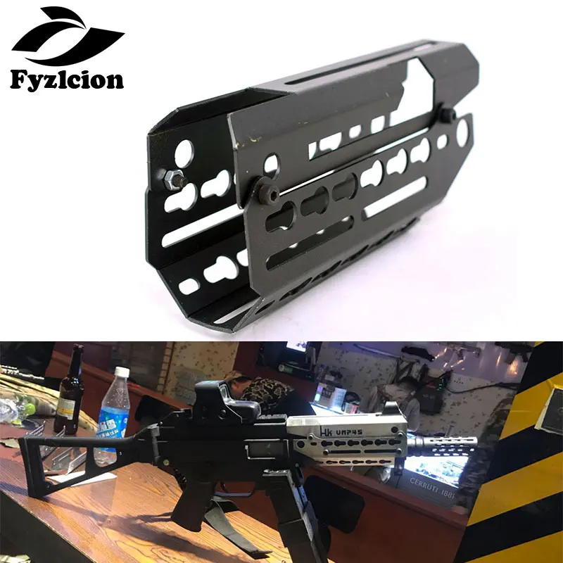 

Hunting Accessories Two-piece Drop In Free Float Keymod Handguard Mount Scope Sight Mount for Airsoft H&K UMP 45 Hunting Caza
