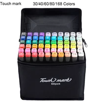 Touchmark 30/40/60/80/168 Цвета маркер для рисования двойной головкой маркер для белой доски рисования манга анимационная живопись товары для рукоделия