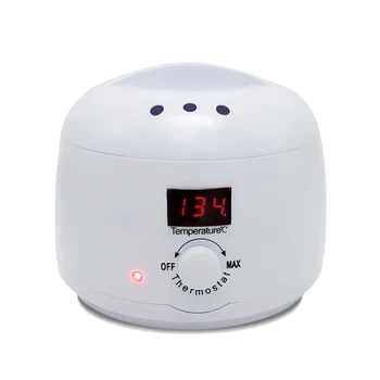 Digital Display Wax Heater Warmer Mini SPA Hand And Feet Paraffin Wax Rechargeable Machine Body Depilatory Hair Removal Tool professional single wax warmer heater spa hand epilator foot paraffin wax machine depilatory hair removal tool beauty care new