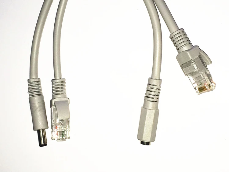 Кабель Ethernet RJ45 и DC Power CAT5/CAT 5e Удлинительный сетевой кабель для камеры 20 м/66