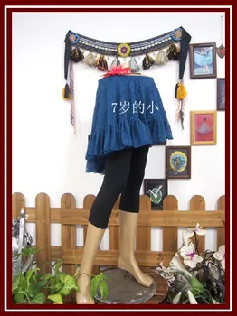 

Gothic Double-Layered Tribal Belly Dance over skirt lace mini skirt BL151-171