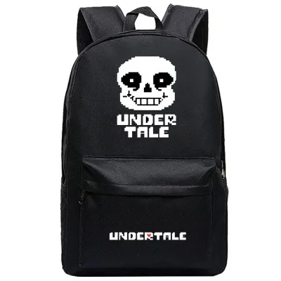 Горячая игра Undertale Frisk Sans печати рюкзак Undertale школьные сумки холст унисекс сумки на плечо Rugzak рюкзак для ноутбука