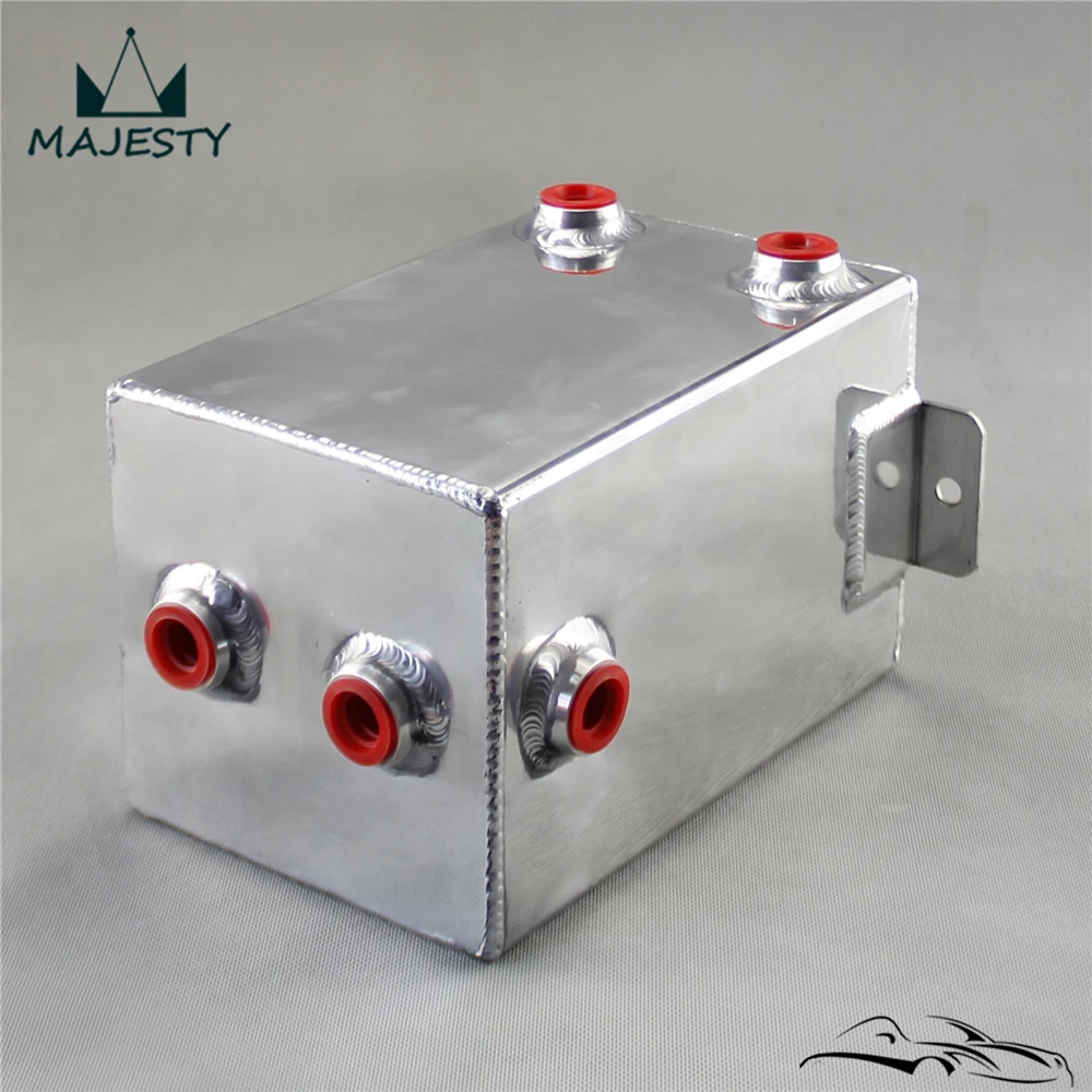 3L алюминиевый расширительный бак, зеркальный блеск топливный бак 3 L Универсальный перенапряжения топливного бака