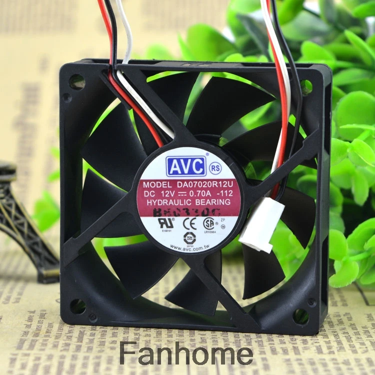 For AVC authentic DA07020R12U 12V 0.70A 7CM 7020 3-wire hydraulic cooling fan | Компьютеры и офис
