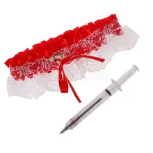 Аксессуары для костюма медсестры для больниц, подвязки и шприц, женское нарядное платье для вечеринки