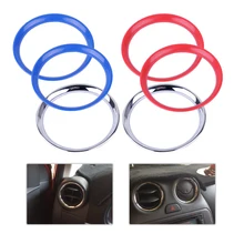Beler хром A/C Вентиляционное кольцо Крышка отделка автомобиля Стайлинг стикер Аксессуар подходит для Nissan Versa Latio Micra K13 2012 2013