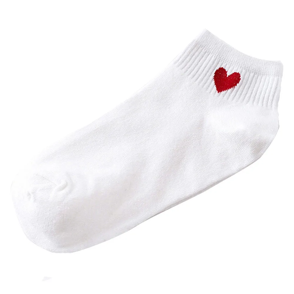 Лучшие продажи, женские носки, милые модные носки в форме сердца для скейтборда, удобные носки@ 8 - Цвет: Красный