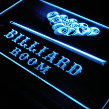 S082 бильярдный бассейн Бар Пиво светодиодный неоновый светильник знак Вкл/Выкл Переключатель 20+ цвета 5 размеров