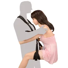 Sex Swing Wearable Slam Sex BDSM Bandage SM Game Restraints Erotic Nylon Black Sex Toy for Couples leg open spreader for women .
