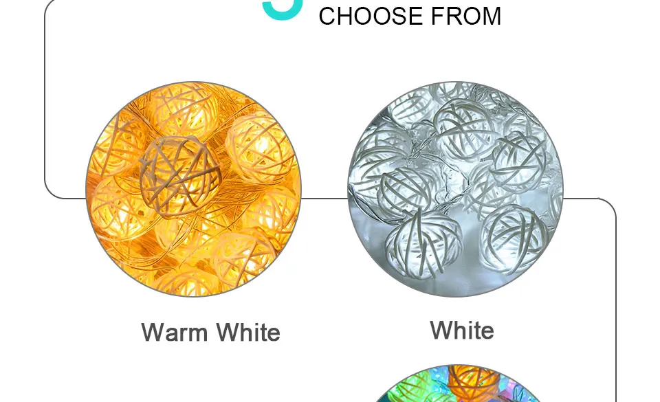 LED Rattan Balls Lights Led String Fairy Holiday Christmas Lights Outdoor Guirlande Window Lumineuse Exterieur Luces Decorativas (5)