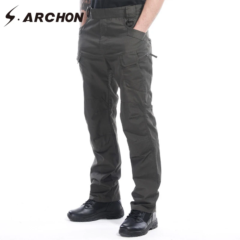 Buy S.ARCHON Multifunction Waterproof Military Cargo Pants Cotton Ripstop
